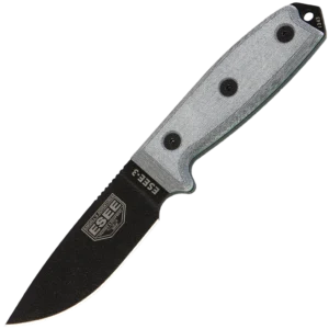 ESEE-3P-B, Plain Edge (Black)