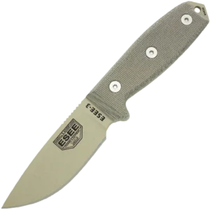 ESEE-3P-DT, Plain Edge (Desert Tan)