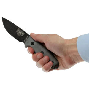 Alternative view of ESEE-3P-MB-B, Plain Edge (Black) w/Molle Back