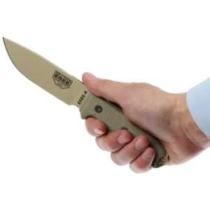 Alternative view of ESEE-4P-DT, Plain Edge (Desert Tan)