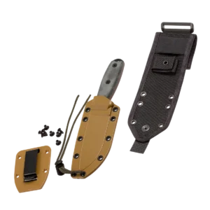 Alternative view of ESEE-4P-MB-B, Plain Edge (Black) w/Molle Back