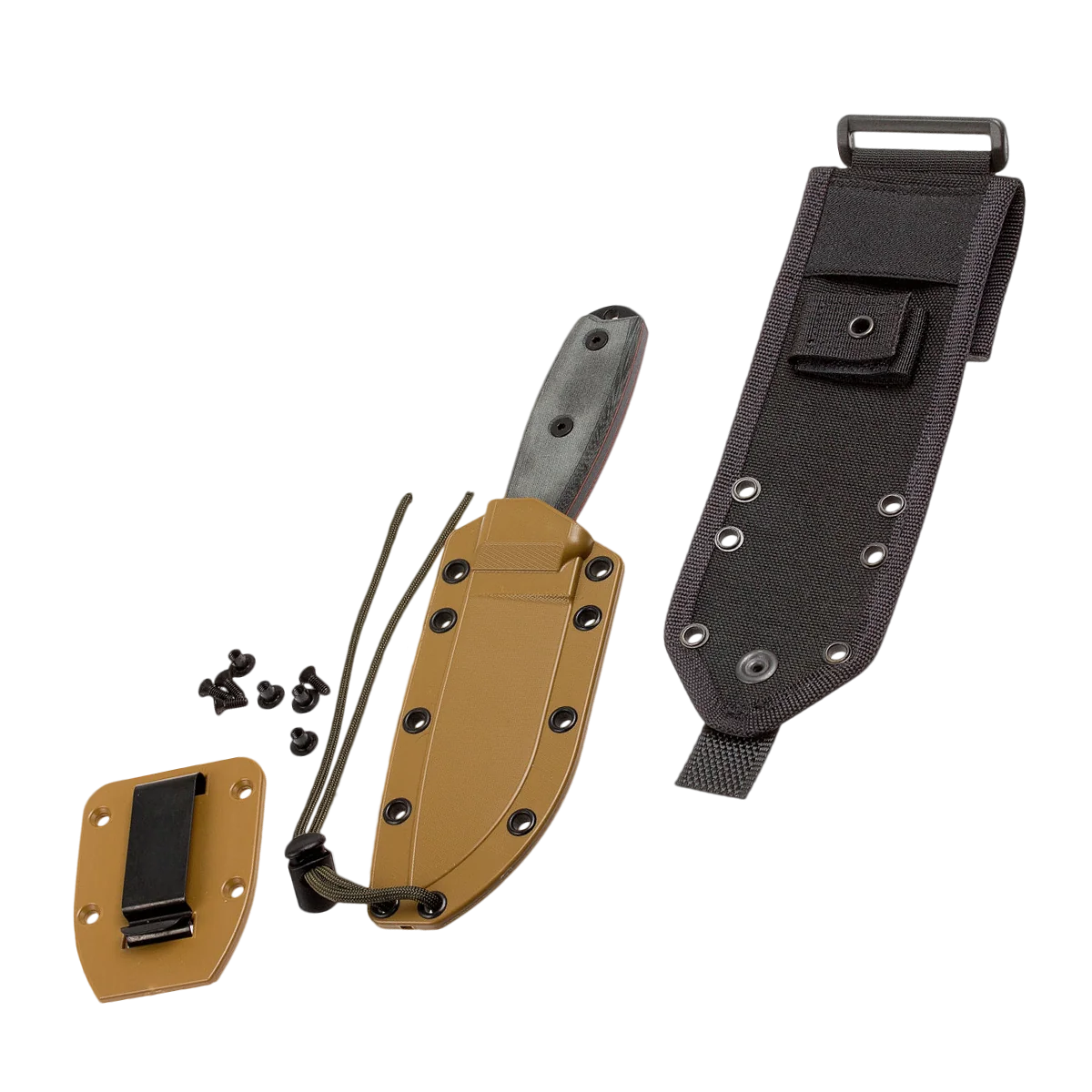 ESEE-4P-MB-B, Plain Edge (Black) w/Molle Back - Image 2