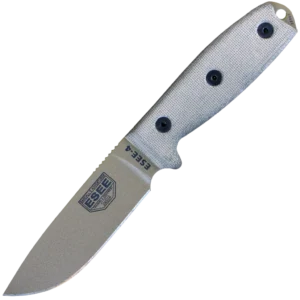 ESEE-4P-MB-DE, Plain Edge (Dark Earth) w/Molle Back