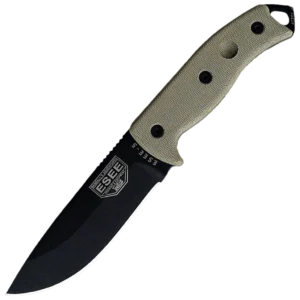 ESEE-5P-E, Plain Edge, Black Blade
