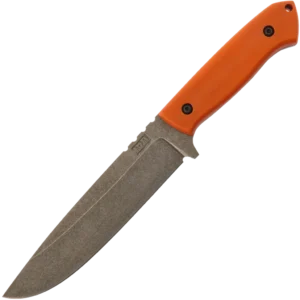 ZA-PAS Expendable, Stonewash Blade & Orange G10 Handle
