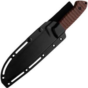 Alternative view of ZA-PAS Expendable Toxic, Stonewash Blade & Brown Micarta Handle