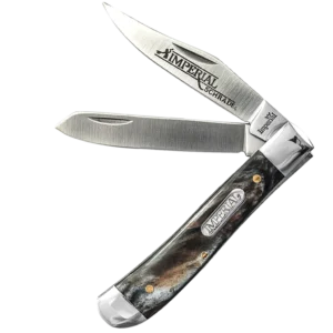 Imperial Stainless Steel 40% ser Blade Pocket Knife. 3Cr13 Steel