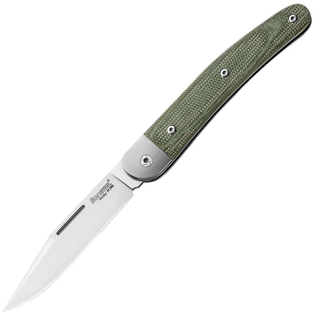lionSTEEL JK1 Micarta - Green / Silver