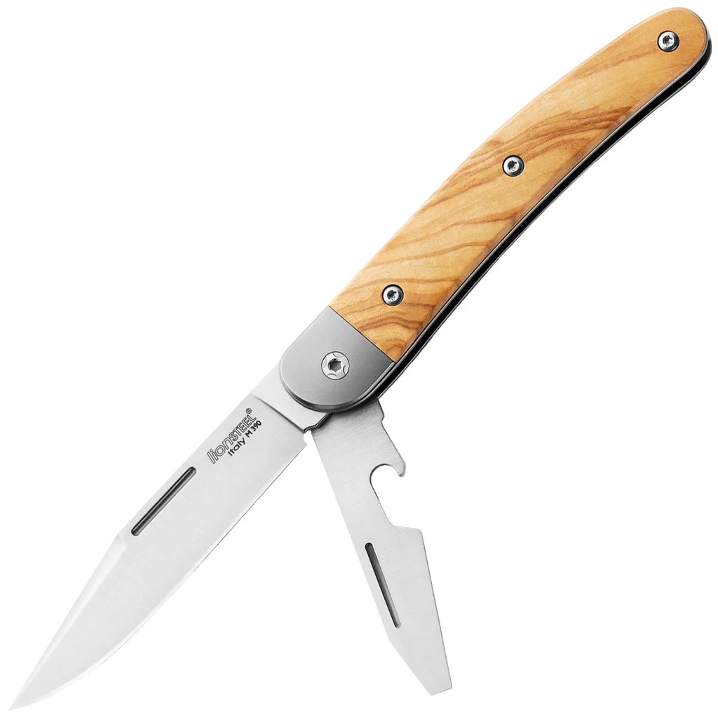 lionSTEEL JACK 2 Olive Wood - Brown / Silver