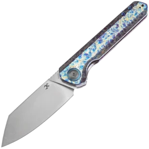 Kansept Bulldozer Titanium Lightning Strike Finish Handle (3.56" CPM-20CV Blade)