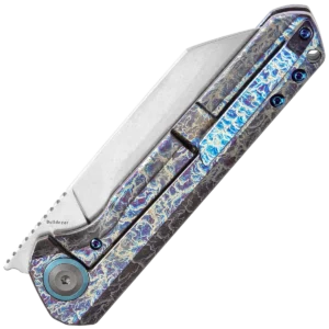 Alternative view of Kansept Bulldozer Titanium Lightning Strike Finish Handle (3.56" CPM-20CV Blade)