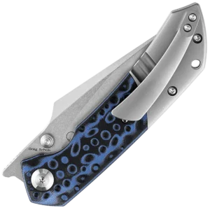 Alternative view of Kansept Fenrir - Black/Blue G-10 & Titanium Handle