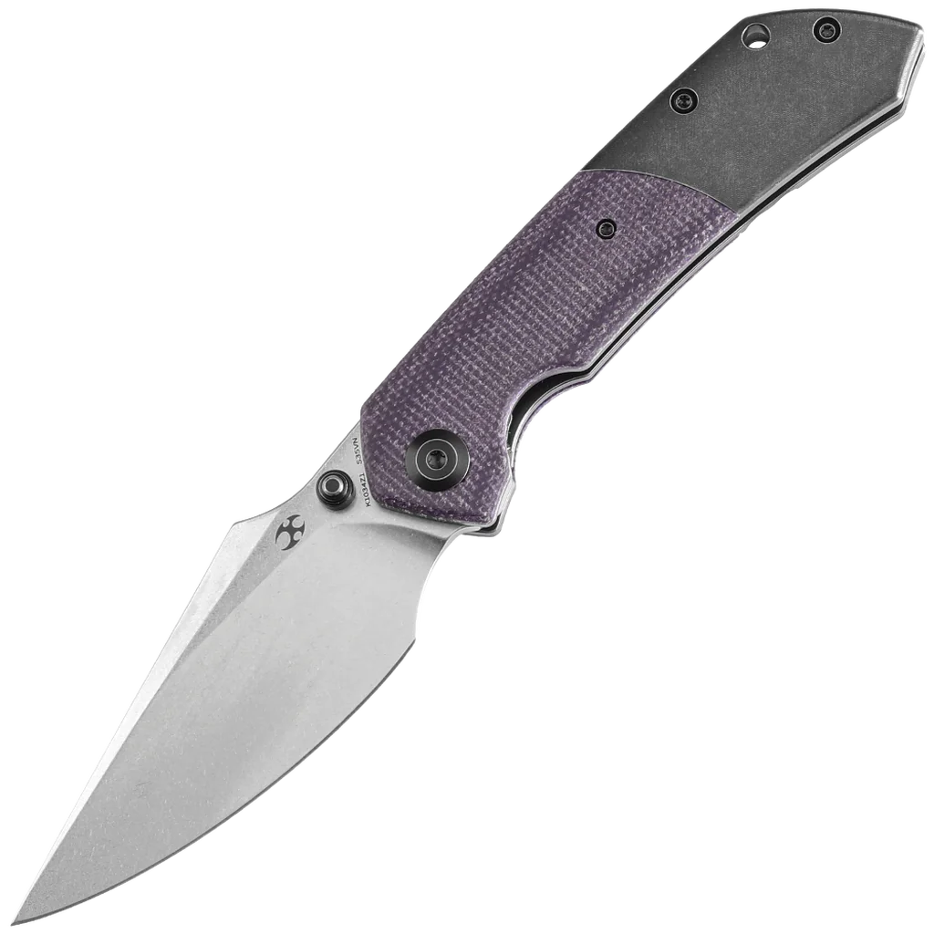 Kansept Fenrir - Blackwash Titanium & Purple Micarta