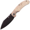 Kansept Nesstreet - Brown Micarta Handle (Black 3.58'' CPM-S35VN Blade)