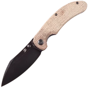 Kansept Nesstreet - Brown Micarta Handle (Black 3.58'' CPM-S35VN Blade)