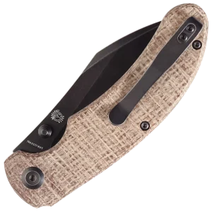 Alternative view of Kansept Nesstreet - Brown Micarta Handle (Black 3.58'' CPM-S35VN Blade)