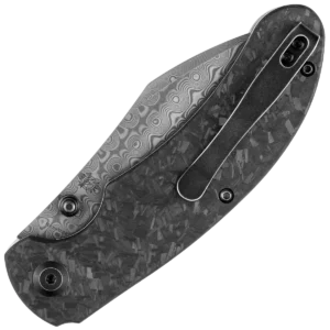 Alternative view of Kansept Nesstreet -Damascus/Carbon Fiber Handle