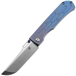 Kansept Reedus Frame Lock Knife - Blue Anodized Titanium
