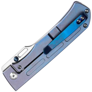 Alternative view of Kansept Reedus Frame Lock Knife - Blue Anodized Titanium