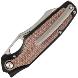 Alternative view of Kansept Tuckamore - Titanium & Brown Micarta Handle