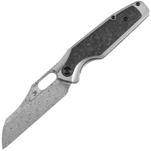 Kansept Tuckamore - Damascus/Shred Carbon Fiber Handle
