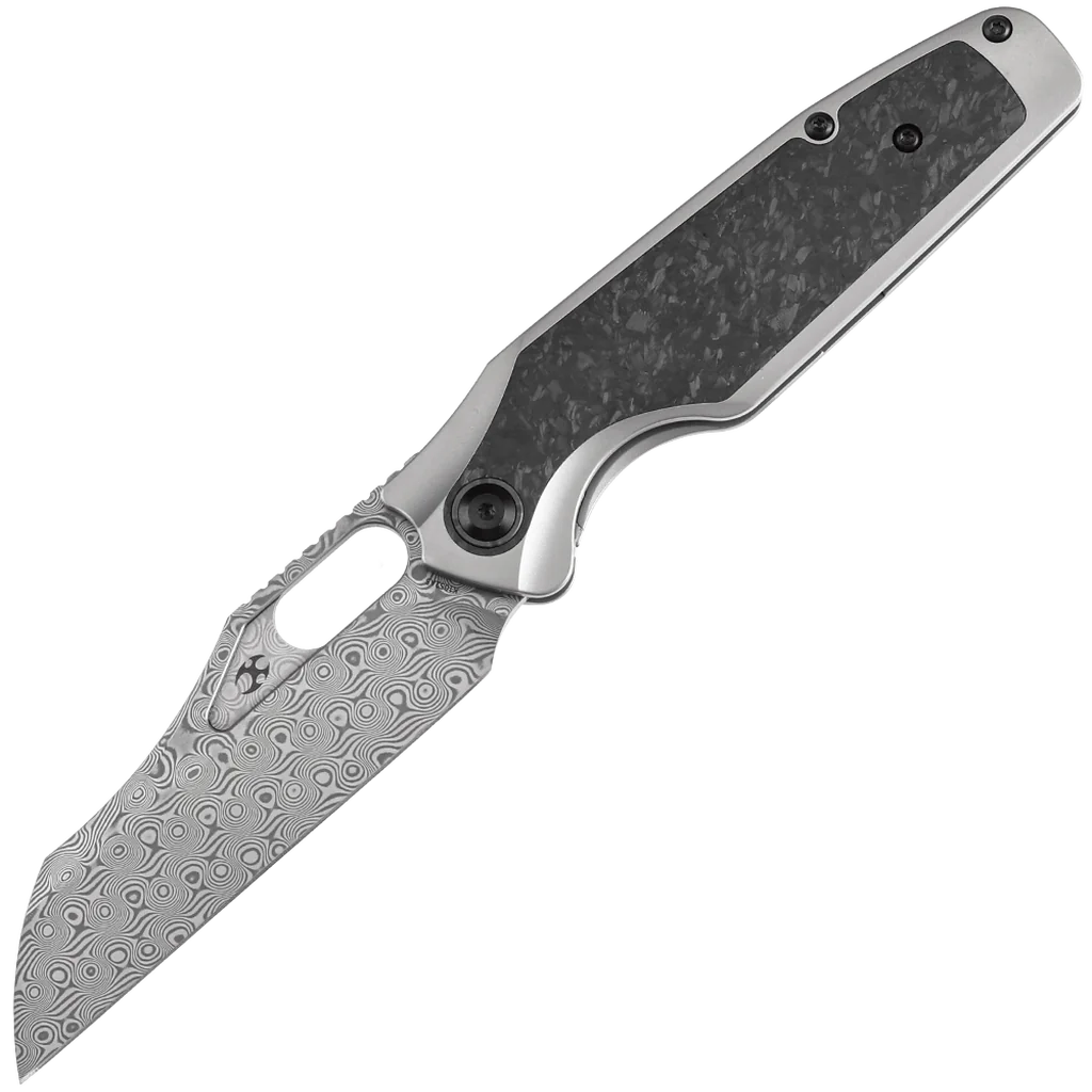 Kansept Tuckamore - Damascus/Shred Carbon Fiber Handle