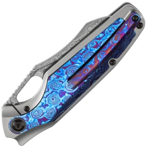 Alternative view of Kansept Tuckamore - Damascus/Timascus Handle