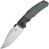 Kansept Hinterland - Blackwash Titanium/Green Micarta Handle