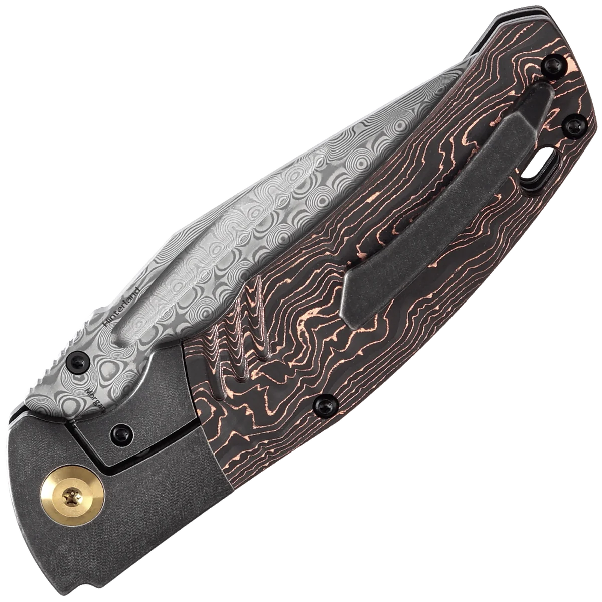 Kansept Hinterland - Damascus/Copper Carbon Fiber - Image 2