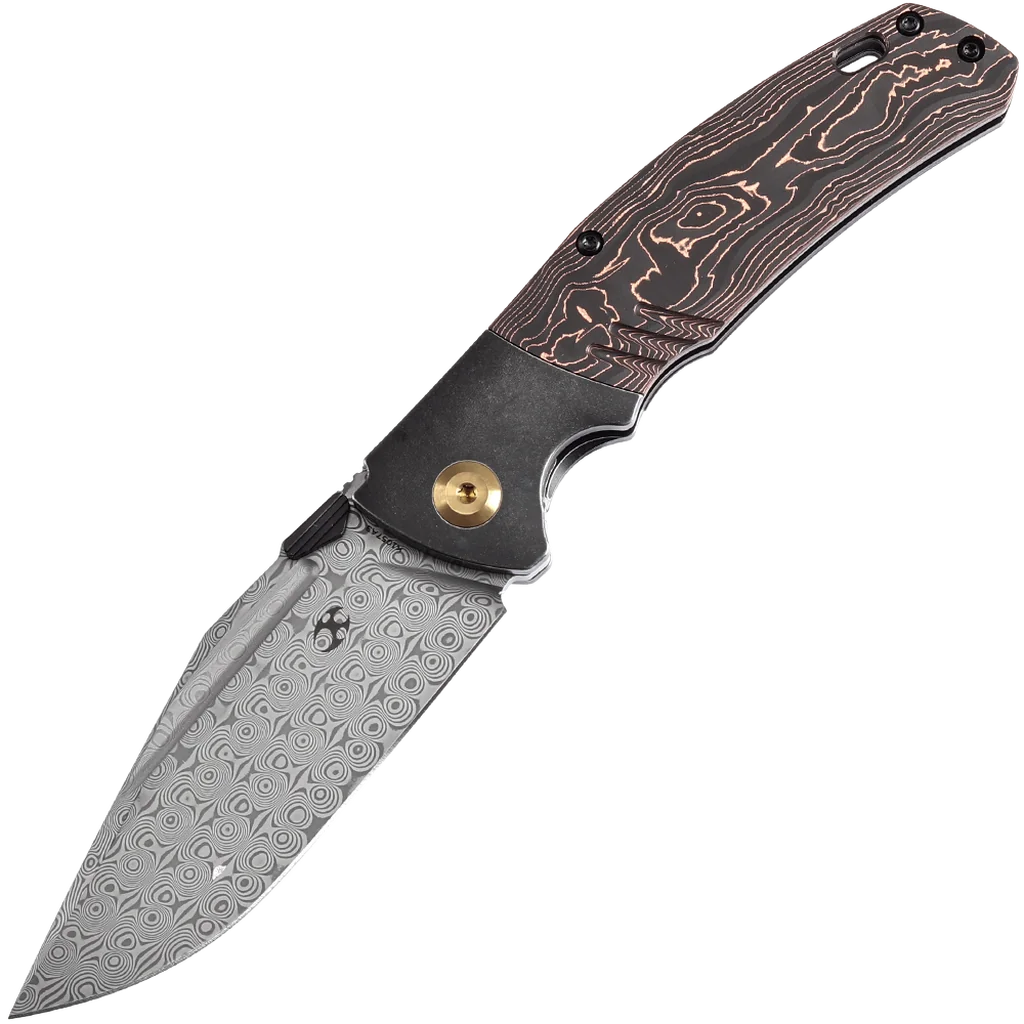 Kansept Hinterland - Damascus/Copper Carbon Fiber