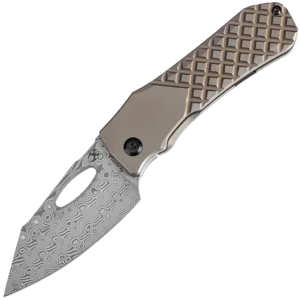 Kansept Loki - Damascus/Bronze Anodized Titanium Handle