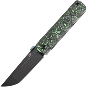 Kansept BTF Folding Knife - Green Carbon Fiber