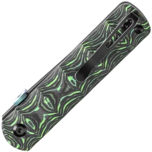 Alternative view of Kansept BTF Folding Knife - Green Carbon Fiber