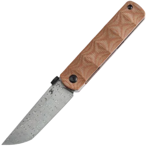 Kansept BTF - Damascus/Brown Micarta