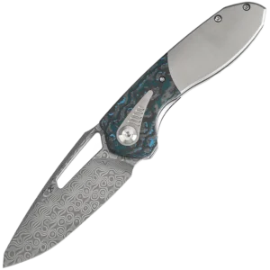 Kansept Thoth - Damascus/Arctic Storm Fatcarbon Handle