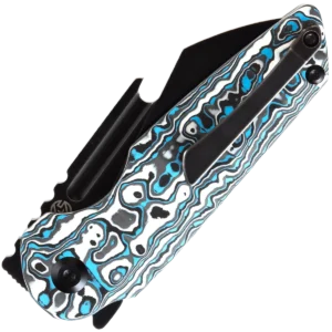 Alternative view of Kansept Rafe - Blue & White Carbon Fiber Handle