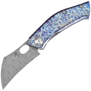 Kansept Osprey Frame Lock Knife - Lightning Strike Titanium