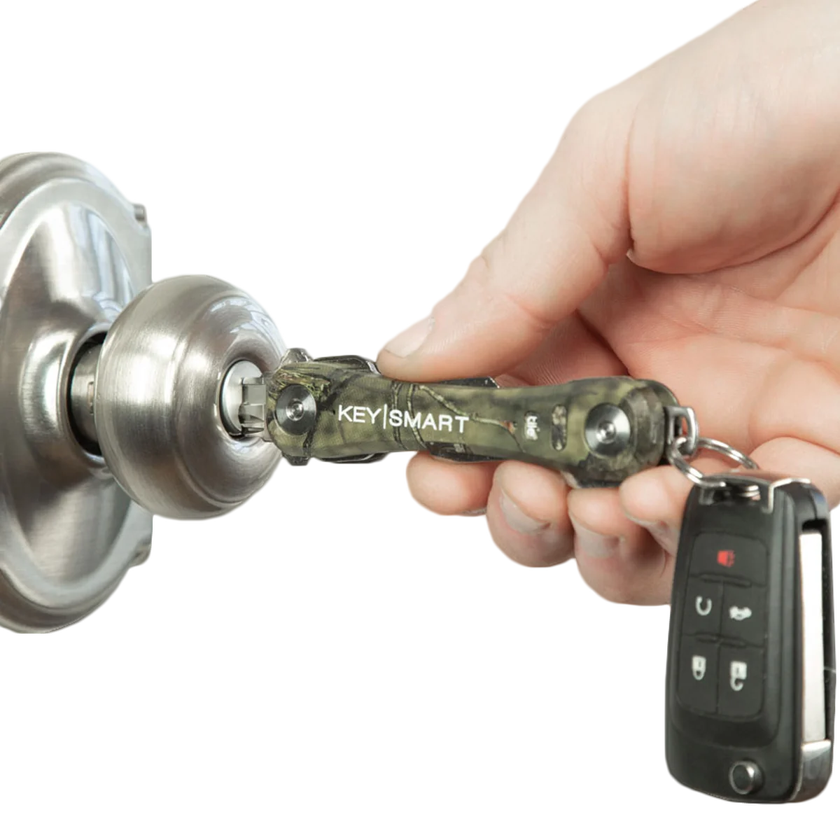 KeySmart Pro | Compact Key Holder with Tile Smart Location (Up to 10 Keys, Mossy Oak) - Image 3