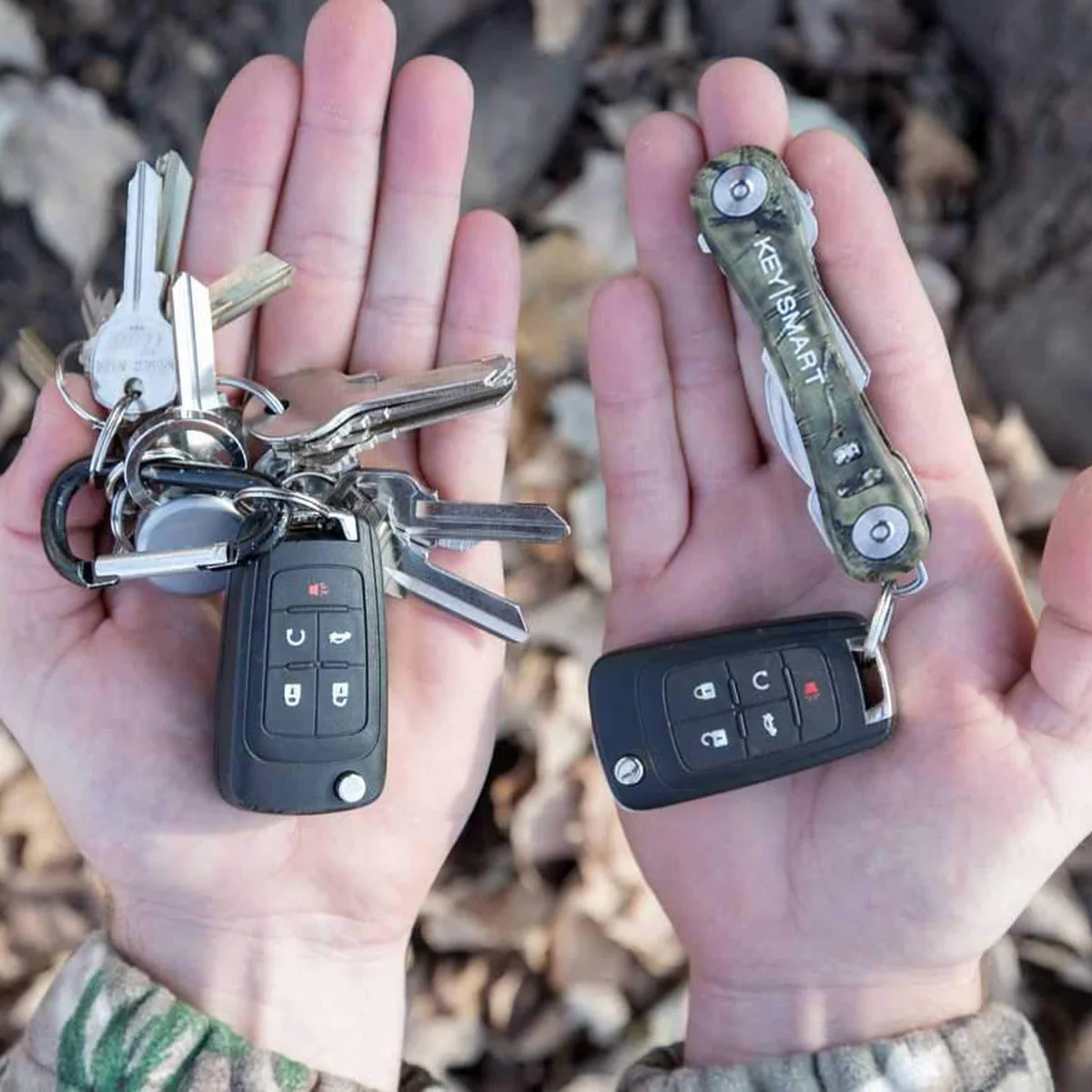 KeySmart Pro | Compact Key Holder with Tile Smart Location (Up to 10 Keys, Mossy Oak) - Image 5