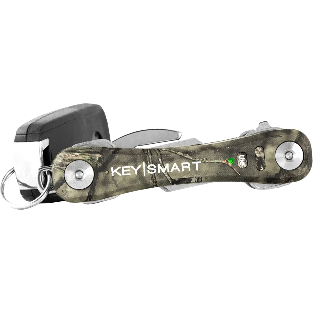 KeySmart Pro | Compact Key Holder with Tile Smart Location (Up to 10 Keys, Mossy Oak)