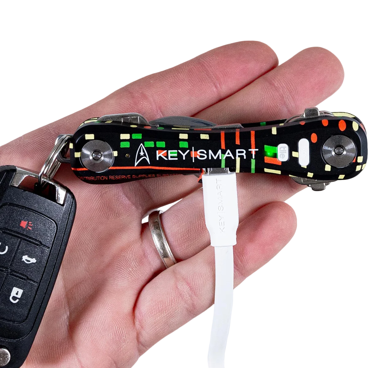 KeySmart Pro | Compact Key Holder with Tile Smart Location (Up to 14 Keys, Star Trek The Original Series) - Image 9