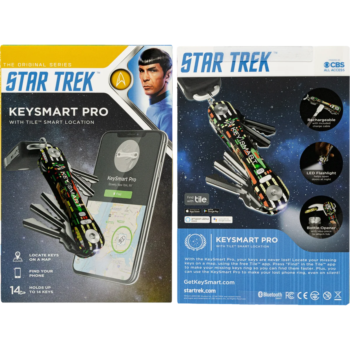 KeySmart Pro | Compact Key Holder with Tile Smart Location (Up to 14 Keys, Star Trek The Original Series) - Image 10