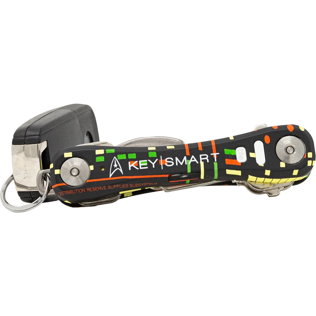 KeySmart Pro | Compact Key Holder with Tile Smart Location (Up to 14 Keys, Star Trek The Original Series)