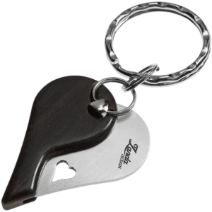 Alternative view of lionSTEEL LionBeat Heart Pendant Blade - Ebony Wood