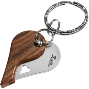 Alternative view of lionSTEEL LionBeat Heart Pendant Blade - Rosewood