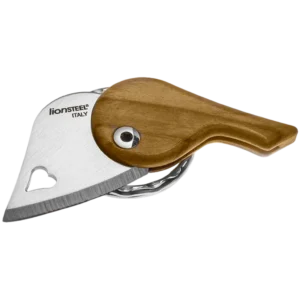 lionSTEEL LionBeat Heart Pendant Blade - Olive Wood