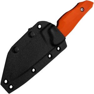 Alternative view of ZA-PAS Ninja, Orange G10 Handle & Kydex Sheath