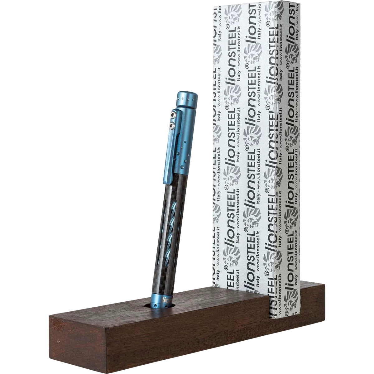 lionSTEEL Nyala Pen - Carbon Fibre / Blue Matte - Image 3