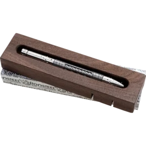 Alternative view of lionSTEEL Nyala Pen - Twist Damascus / Grey