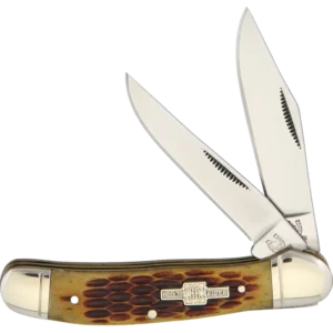 Rough Ryder Copperhead Amber Bone
